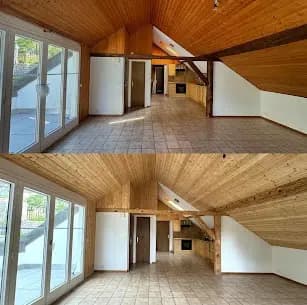 Rénovation de boiseries d'un appartement par sablage et gommage