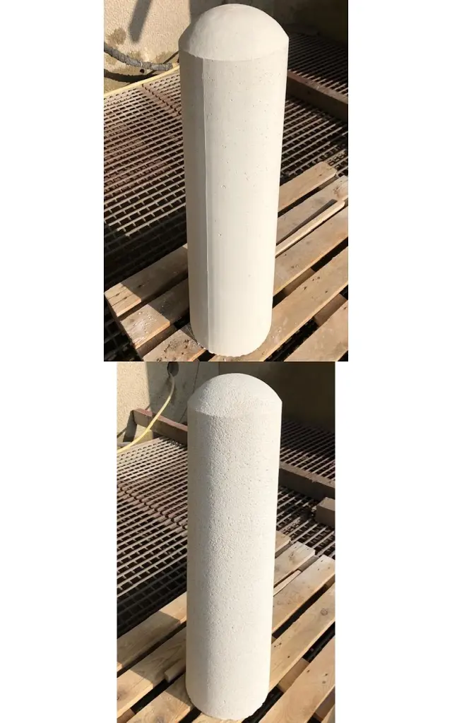 Sablage béton de 45 bornes en béton à Versoix