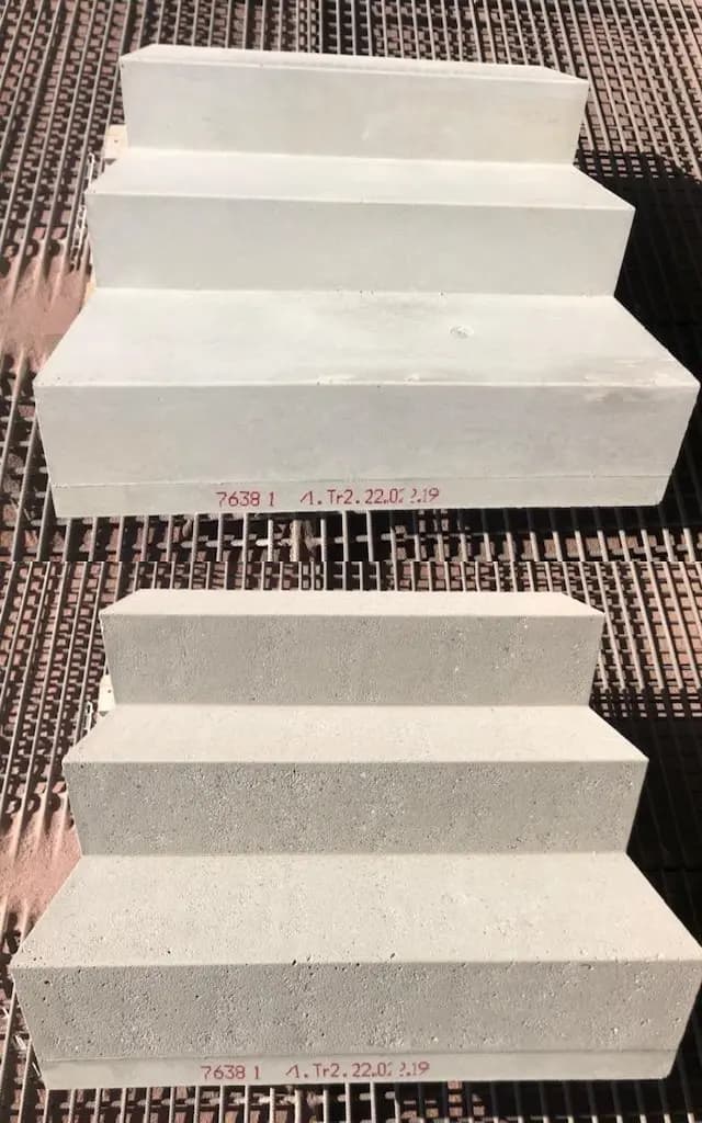 Sablage béton d'un escalier à Bernex