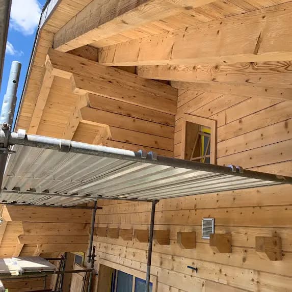 Sablage chalet par microgommage