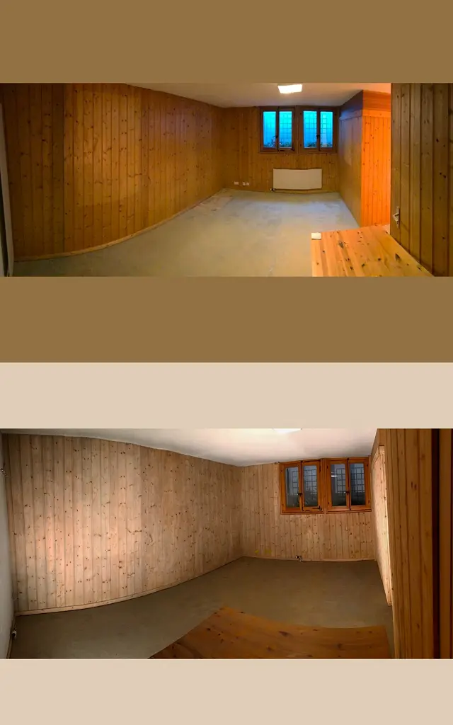 Sablage et gommage des murs en lambris dans le canton de Vaud