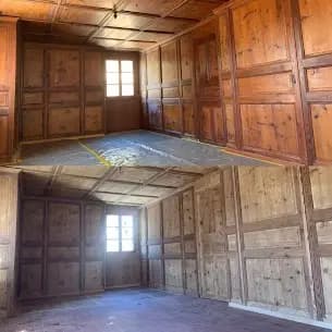 Sablage par microgommage à 1925 Finhaut en valais.