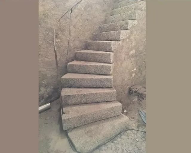 Gommage & Sablage (Vaud ) d'un escalier en granit à 1095 Lutry