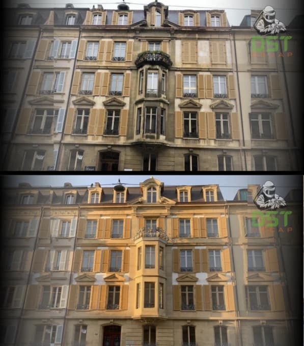 Décapage complet d'un chalet à Verbier