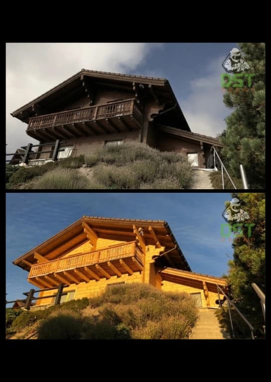 Sablage de poutres apparentes dans un loft à Lausanne