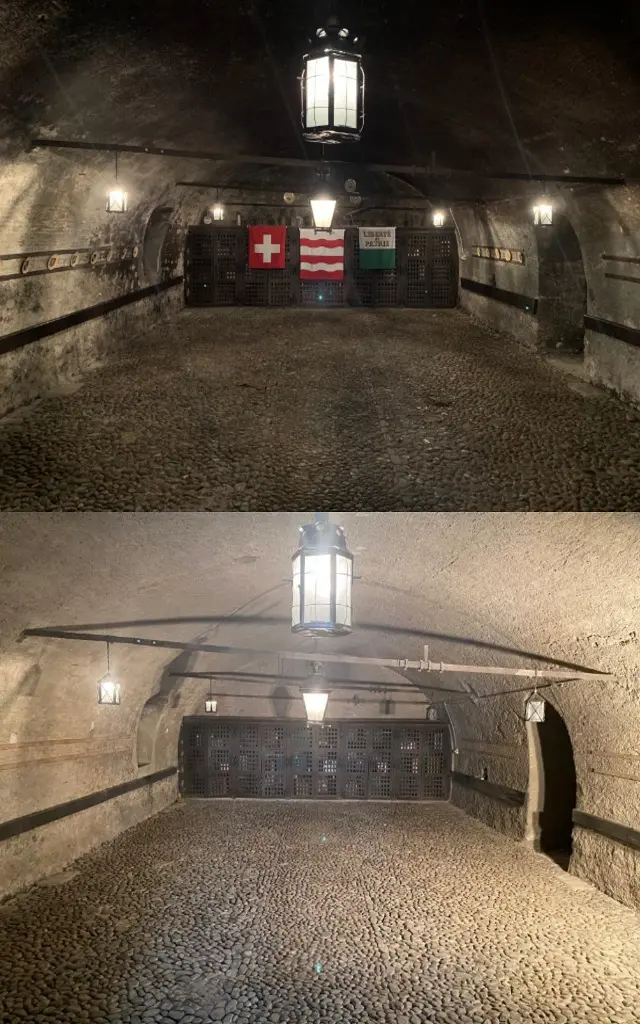 Gommage & Sablage (Vaud ) de la cave de la commune de Morges : comparaison avant et après