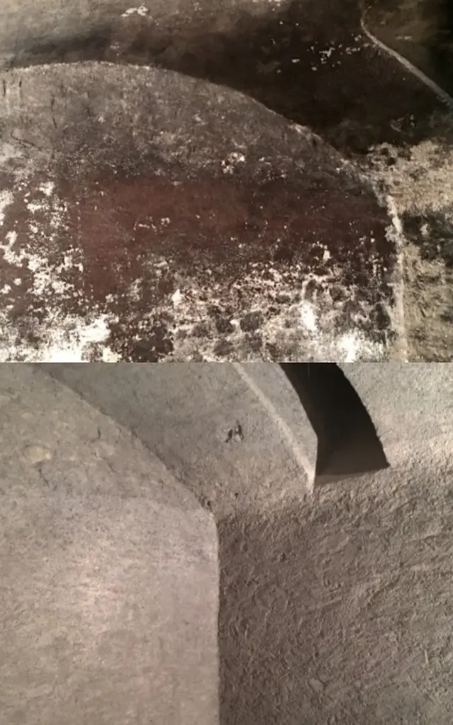 Aérogommage et sablage d'une cave à Lutry (Vaud) : comparaison avant et après (2)