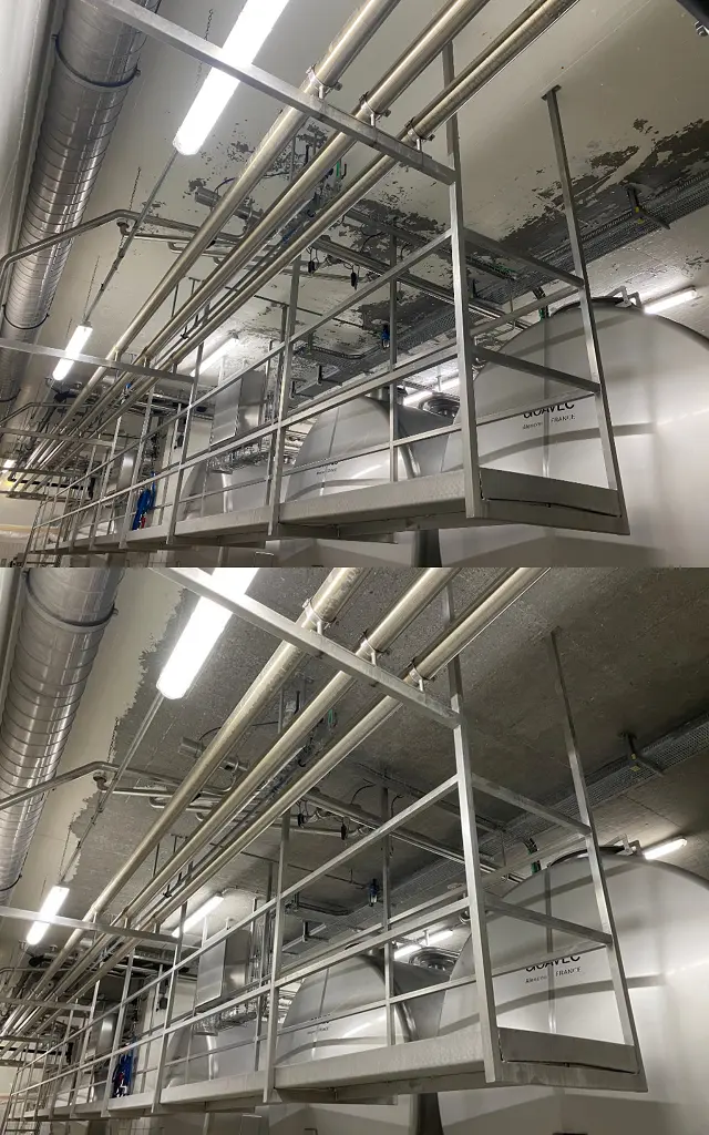 Sablage béton dans le canton de Fribourg : comparaison avant et après