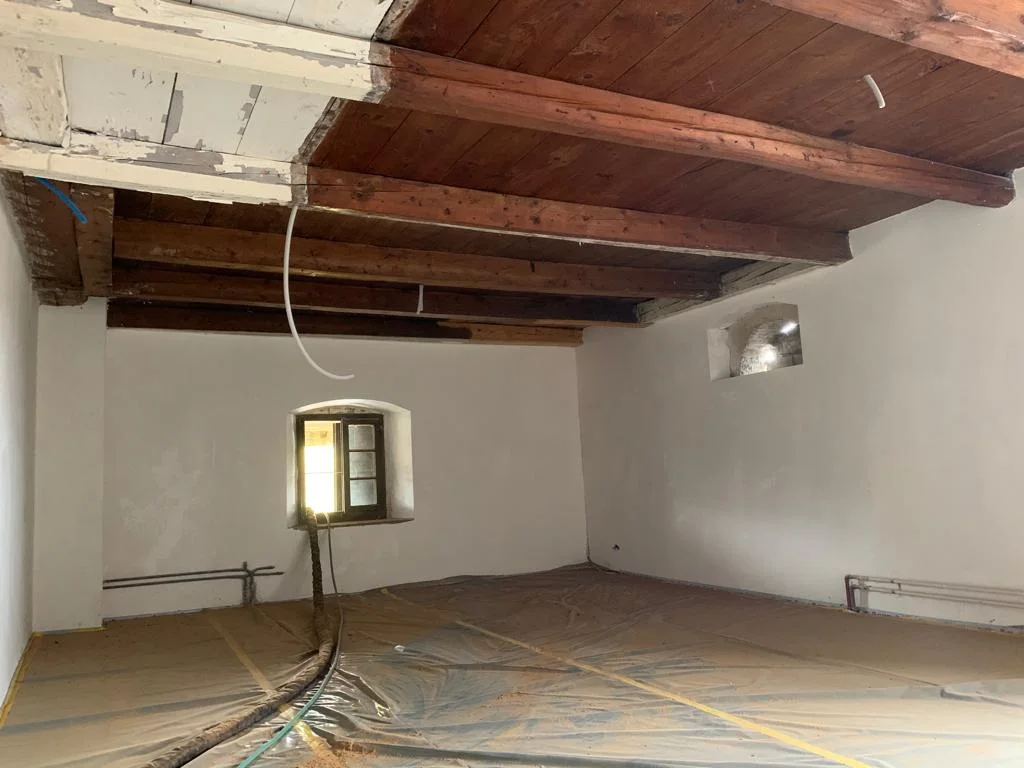 Gommage et sablage d'une maison en bois à Lancy : état avant les travaux (2)