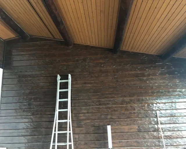 Sablage & Gommage (Vaud) des murs et plafond : état avant les travaux