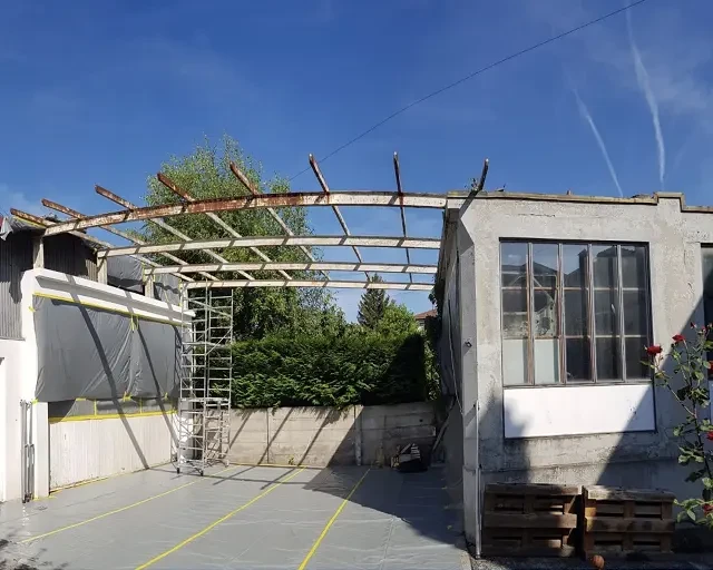 Sablage métal à Yverdon-les-Bains dans le canton de Vaud : état avant les travaux